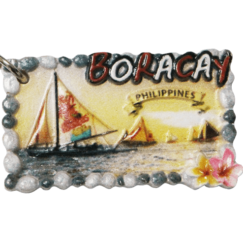 Boracay長灘島阿鹿小站海上帆船紀念吊飾